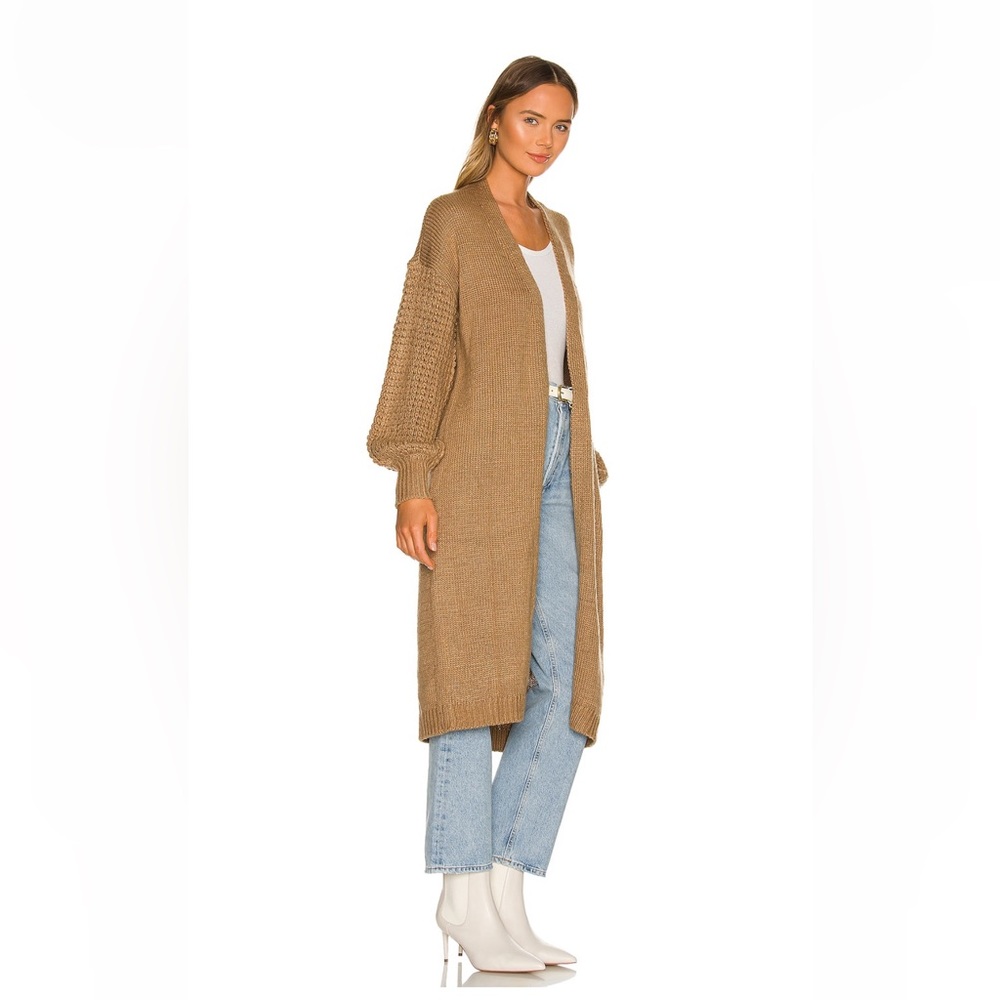 Tularosa long camel cardigan, size S